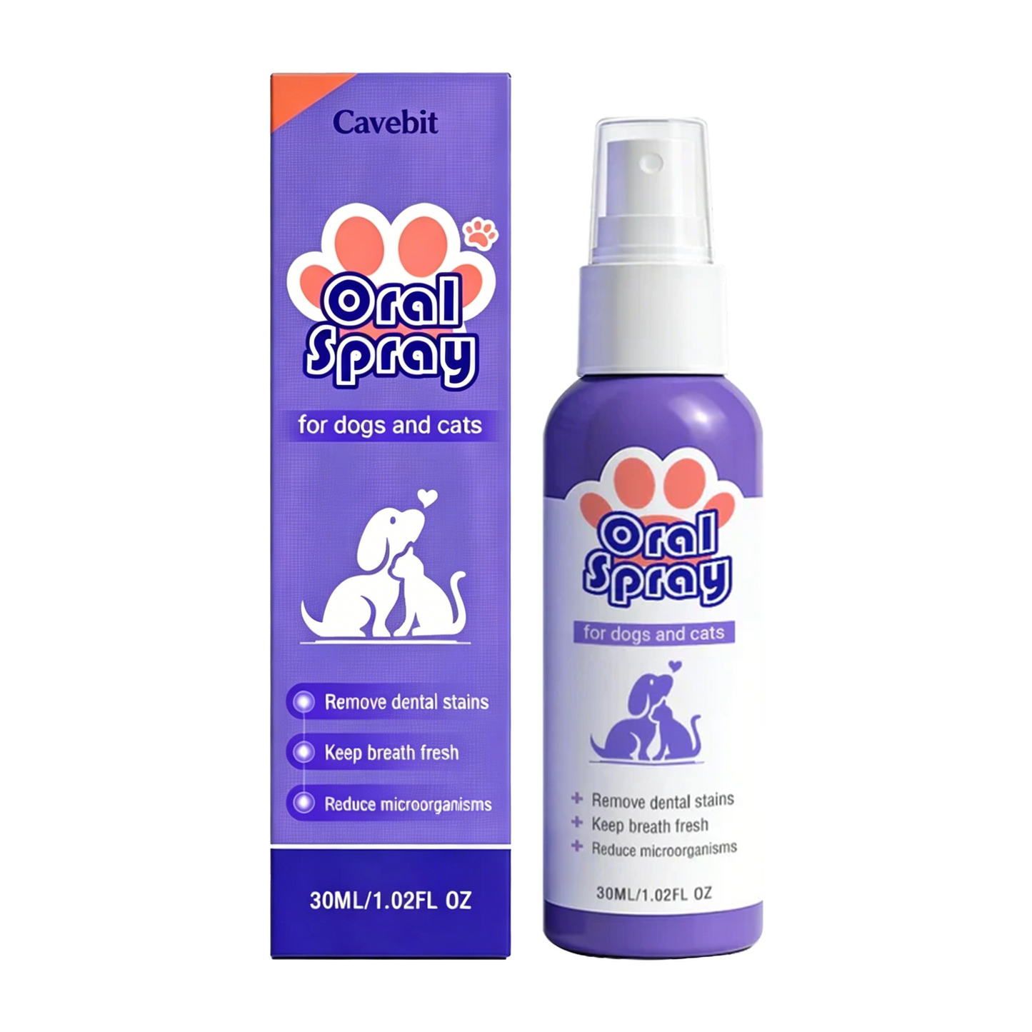 Cavebit™ Pet Oral Spray ✅FDA Approved | Freshen Breath, Remove Tartar & Promote gum regeneration, stabilize teeth 🦷🦷