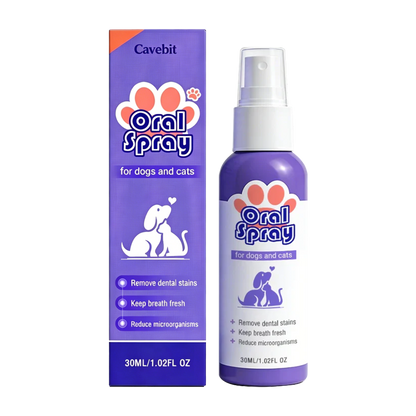 Cavebit™ Pet Oral Spray ✅FDA Approved | Freshen Breath, Remove Tartar & Promote gum regeneration, stabilize teeth 🦷🦷