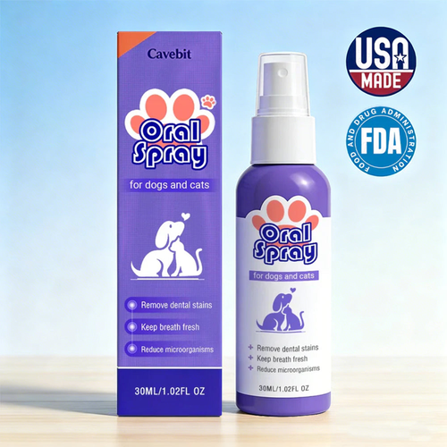 Cavebit™ Pet Oral Spray ✅FDA Approved | Freshen Breath, Remove Tartar & Promote gum regeneration, stabilize teeth 🦷🦷