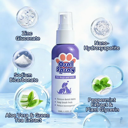 Cavebit™ Pet Oral Spray ✅FDA Approved | Freshen Breath, Remove Tartar & Promote gum regeneration, stabilize teeth 🦷🦷