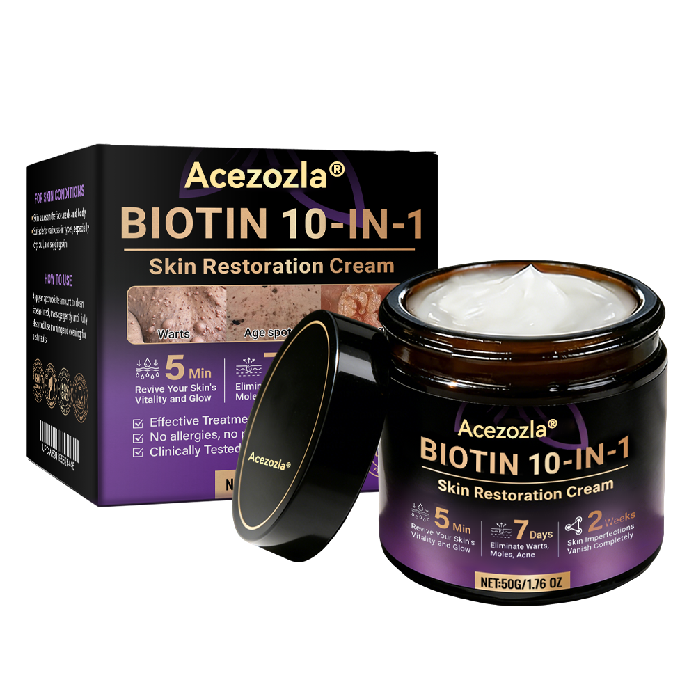 Made and Shipped from USA ✨Acezozla® Biotin 10-in-1 Skin Restoration Cream 🍀