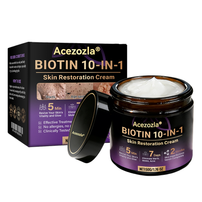 Made and Shipped from USA ✨Acezozla® Biotin 10-in-1 Skin Restoration Cream 🍀
