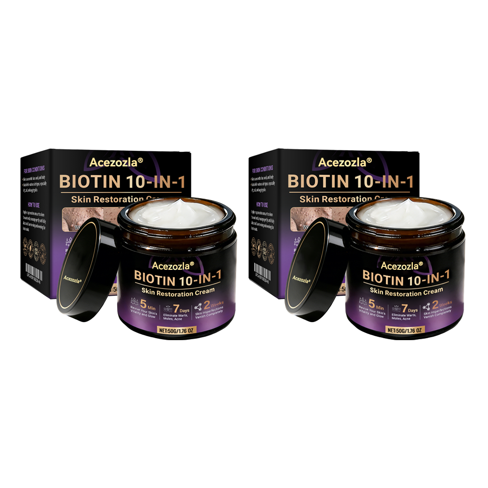 Made and Shipped from USA ✨Acezozla® Biotin 10-in-1 Skin Restoration Cream 🍀