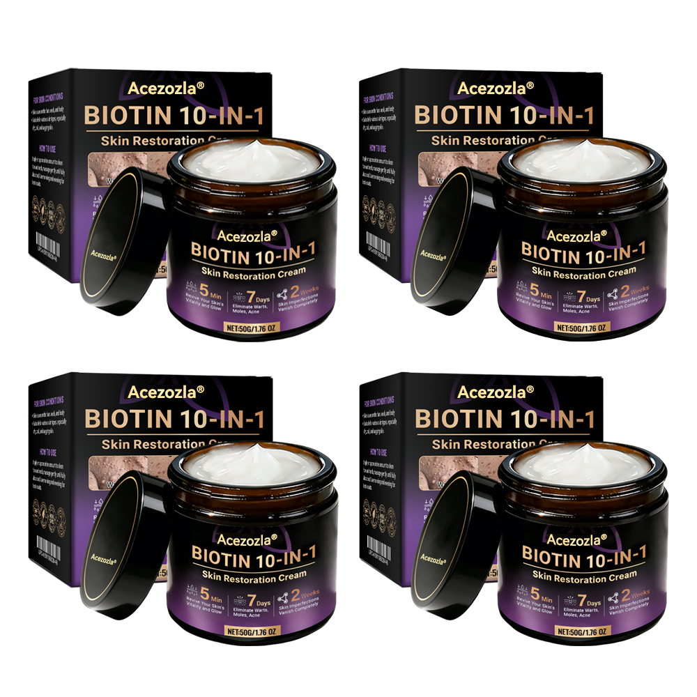 Made and Shipped from USA ✨Acezozla® Biotin 10-in-1 Skin Restoration Cream 🍀