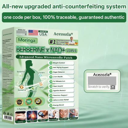 𝐎𝐟𝐟𝐢𝐜𝐢𝐚𝐥 𝐔𝐒 𝐒𝐭𝐨𝐫𝐞 | Acezozla® Moringa · Berberine × NAD+ 𝟏𝟎-𝐢𝐧-𝟏 𝐀𝐝𝐯𝐚𝐧𝐜𝐞𝐝 𝐍𝐚𝐧𝐨 𝐌𝐢𝐜𝐫𝐨𝐧𝐞𝐞𝐝𝐥𝐞 𝐏𝐚𝐭𝐜𝐡 — 𝐎𝐧𝐜𝐞 𝐃𝐚𝐢𝐥𝐲, 𝐕𝐢𝐬𝐢𝐛𝐥𝐞 𝐑𝐞𝐬𝐮𝐥𝐭𝐬 𝐢𝐧 𝟕 𝐃𝐚𝐲𝐬🔥