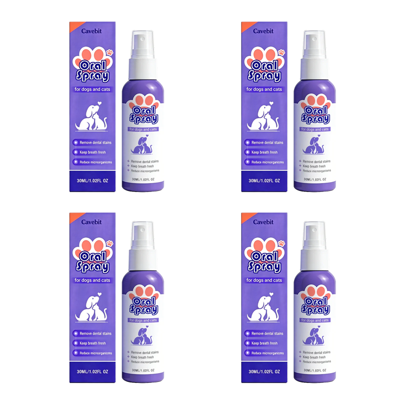 Cavebit™ Pet Oral Spray ✅FDA Approved | Freshen Breath, Remove Tartar & Promote gum regeneration, stabilize teeth 🦷🦷