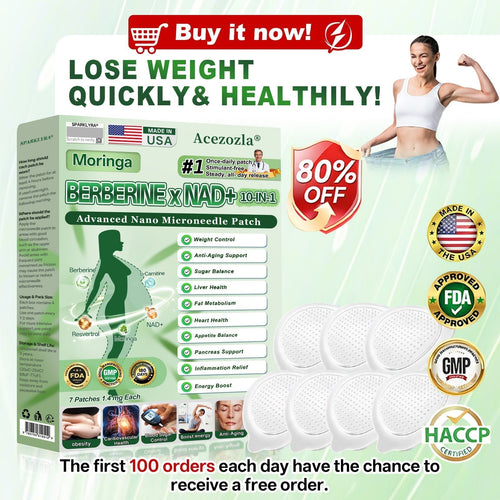 𝐎𝐟𝐟𝐢𝐜𝐢𝐚𝐥 𝐔𝐒 𝐒𝐭𝐨𝐫𝐞 | Acezozla® Moringa · Berberine × NAD+ 𝟏𝟎-𝐢𝐧-𝟏 𝐀𝐝𝐯𝐚𝐧𝐜𝐞𝐝 𝐍𝐚𝐧𝐨 𝐌𝐢𝐜𝐫𝐨𝐧𝐞𝐞𝐝𝐥𝐞 𝐏𝐚𝐭𝐜𝐡 — 𝐎𝐧𝐜𝐞 𝐃𝐚𝐢𝐥𝐲, 𝐕𝐢𝐬𝐢𝐛𝐥𝐞 𝐑𝐞𝐬𝐮𝐥𝐭𝐬 𝐢𝐧 𝟕 𝐃𝐚𝐲𝐬🔥